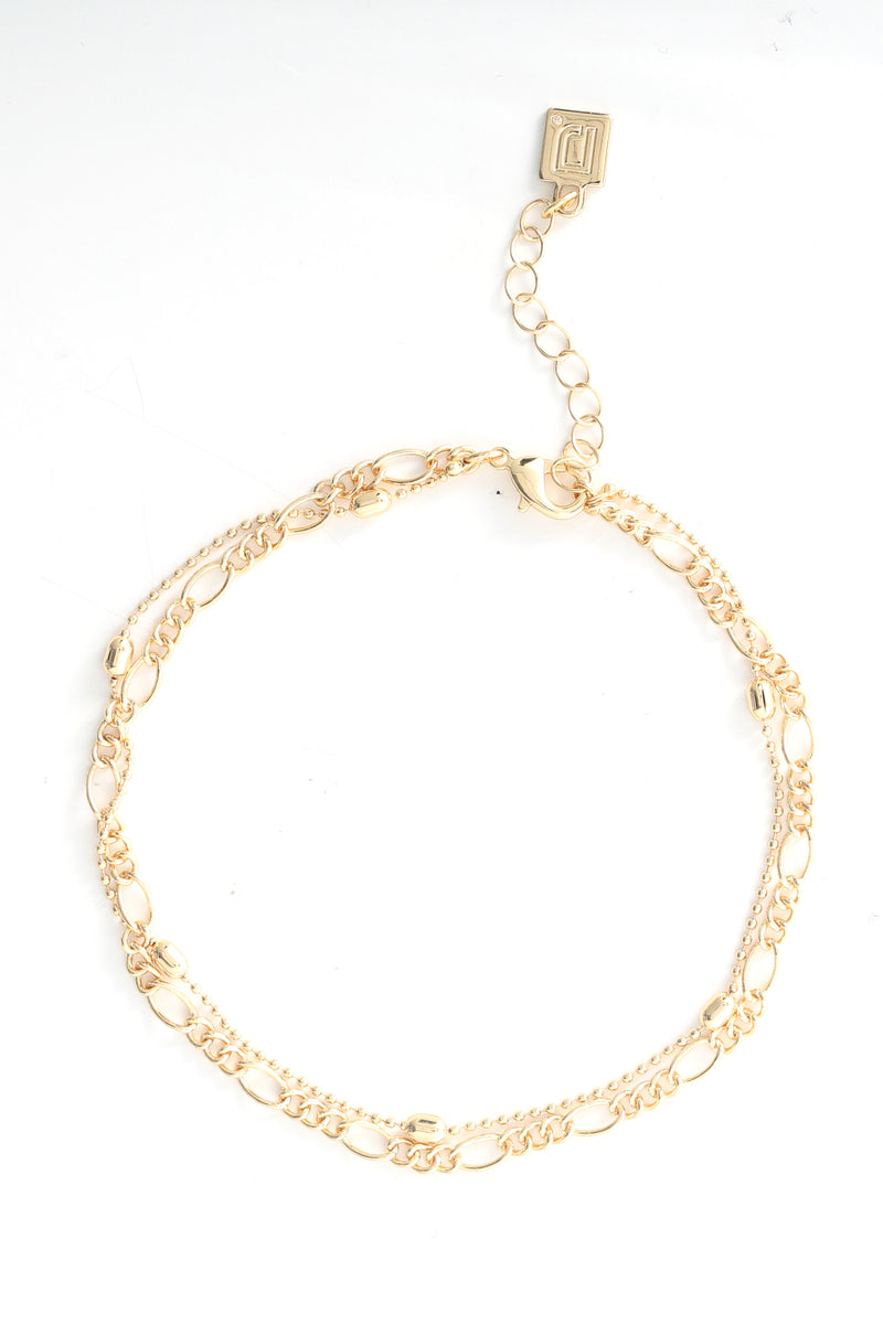 Double Gold Anklet