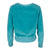 Neon Turquoise Velour Raglan Sweatshirt - Dannijo