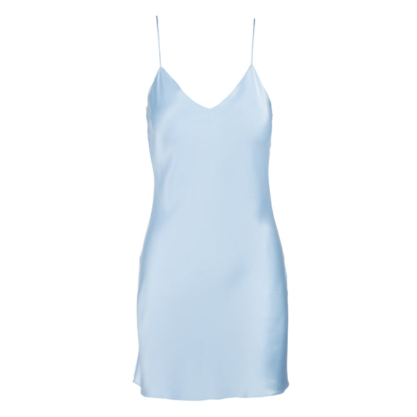 ★GLOWNY★ANGEL DREAM SLIP DRESS (BABY BLUE)★正規品/送料込 GS3090 Babydoll Short Dress with 3-D Appliques | GLS Collective