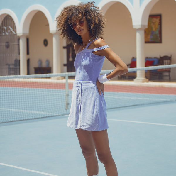 Blue Terry Wrap Skirt | Dannijo