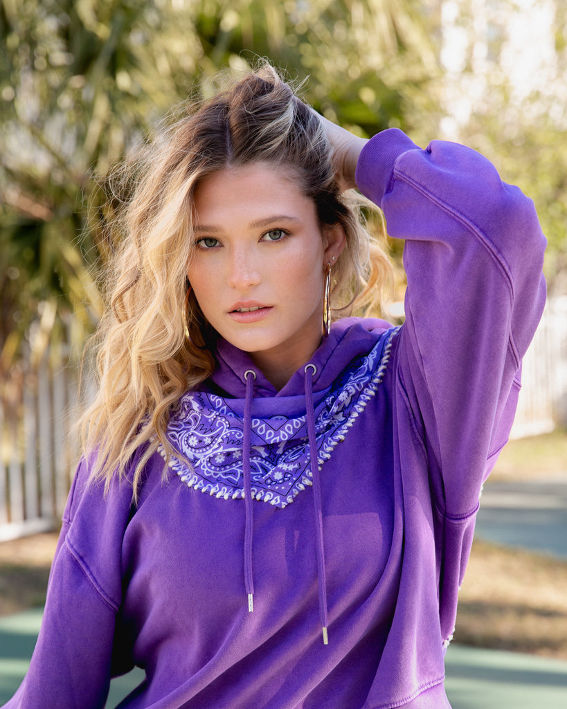 Hoodie Clearance Dannijo Tie Dye Sweatshirt Bandana Hoodie Dannijo