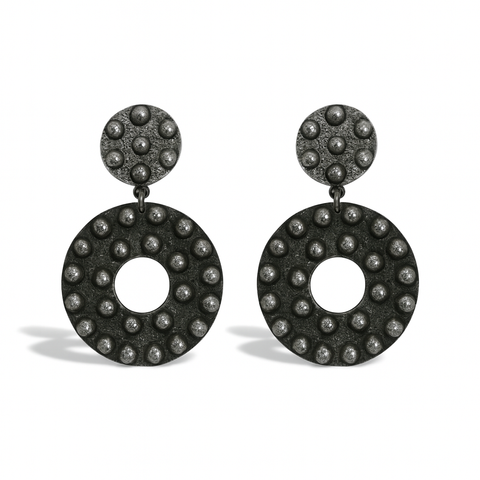 Ziva Silver Clip-On Earrings