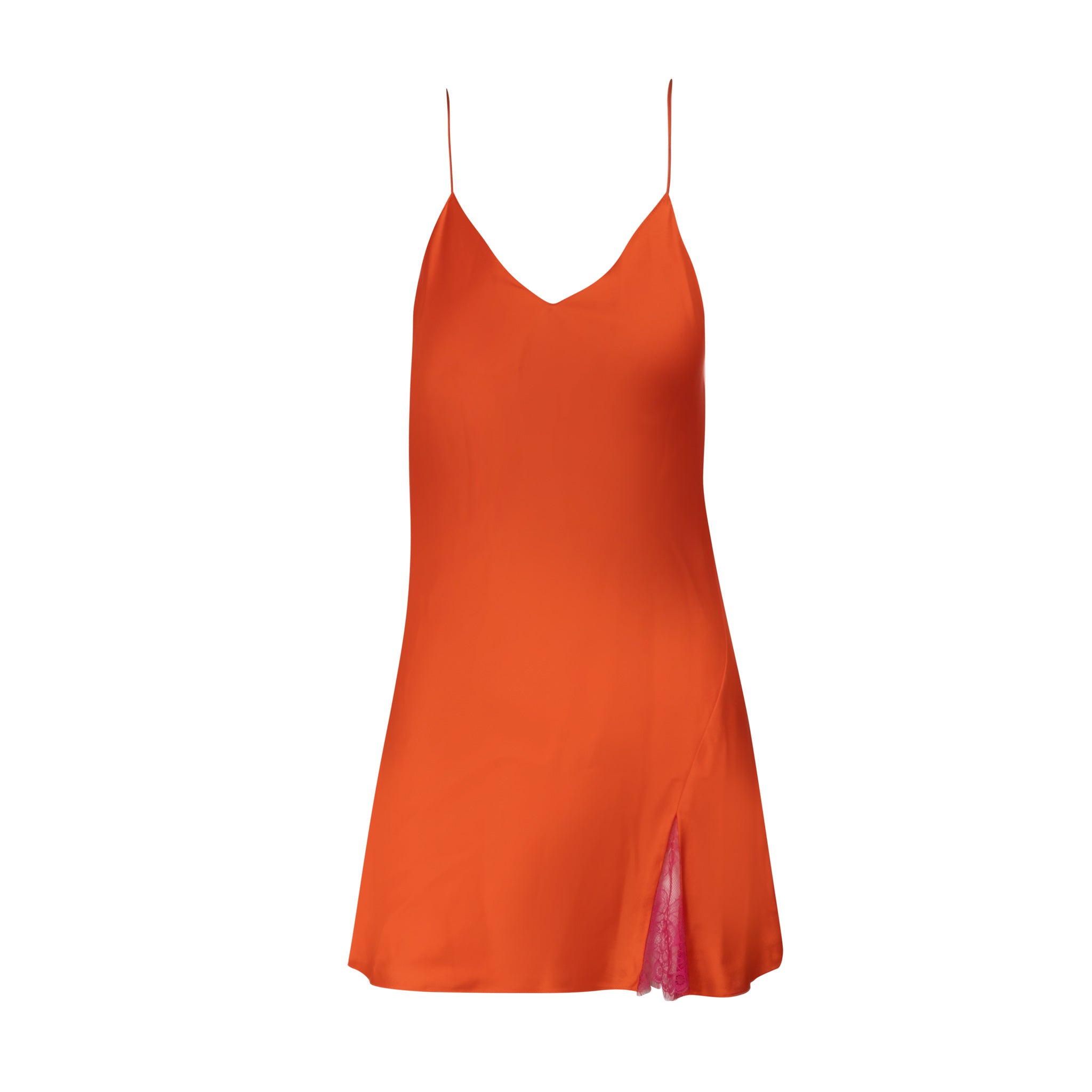 orange slip dress mini Vintage Slip Mini Dress by Rumored