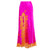 Hot Fuchsia High Slit Lace Applique Skirt