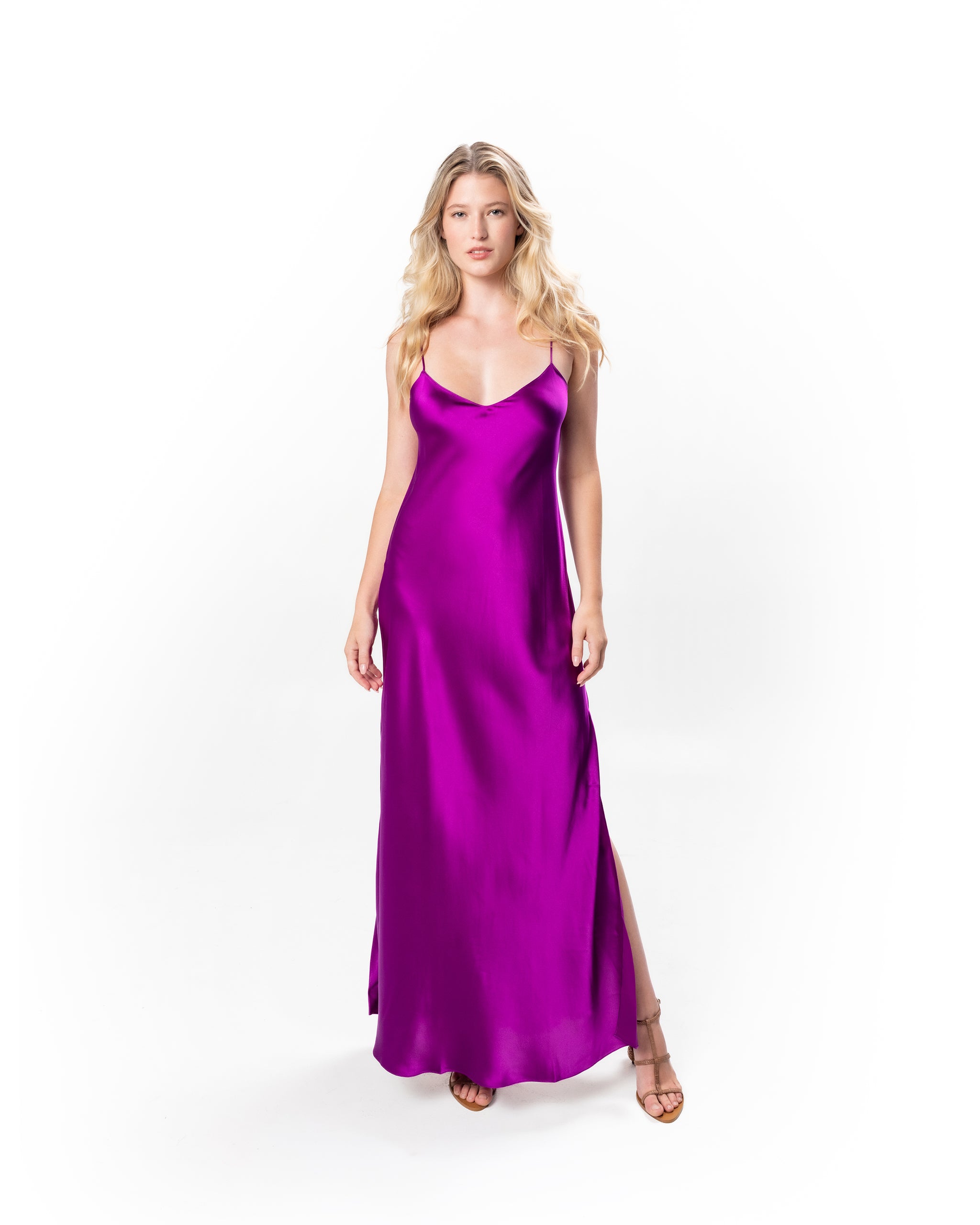 New Fuchsia Mossy Maxi Slip Dress | Dannijo New Fuchsia Mossy Maxi Slip Dress | Dannijo