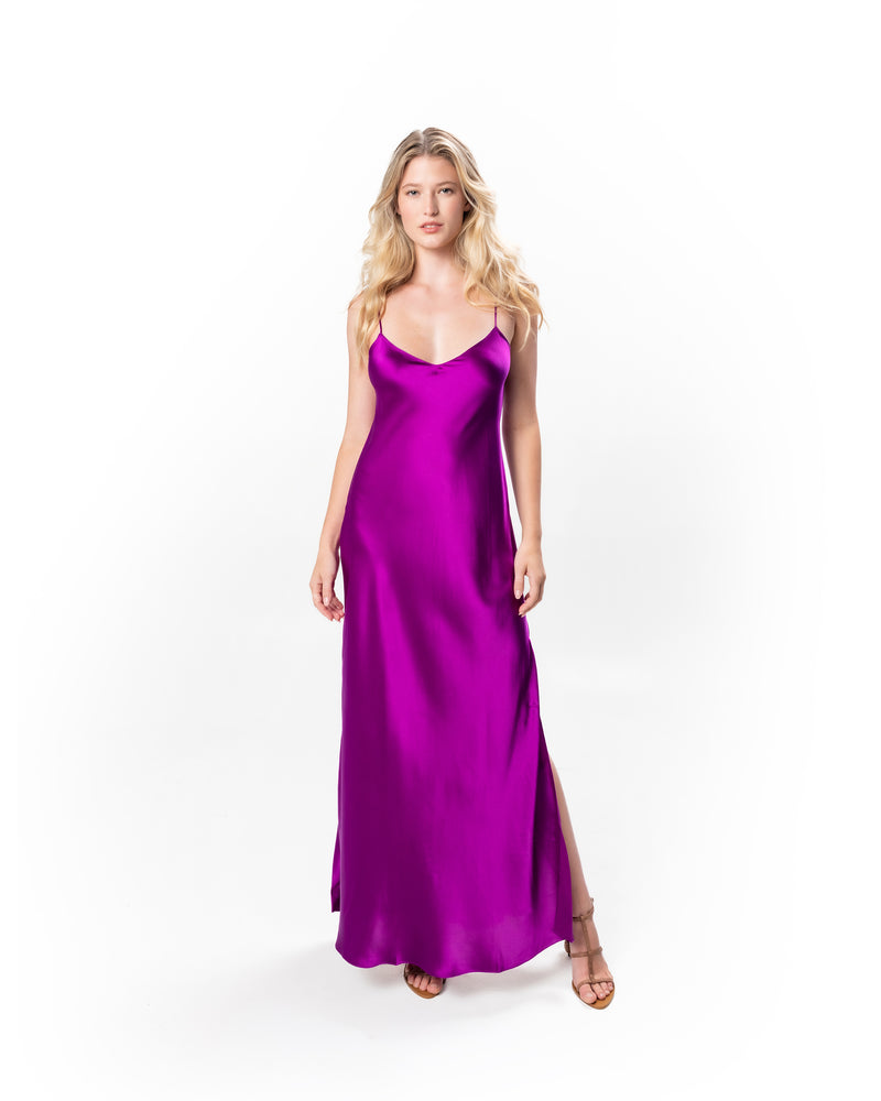 New Fuchsia Mossy Maxi Slip Dress