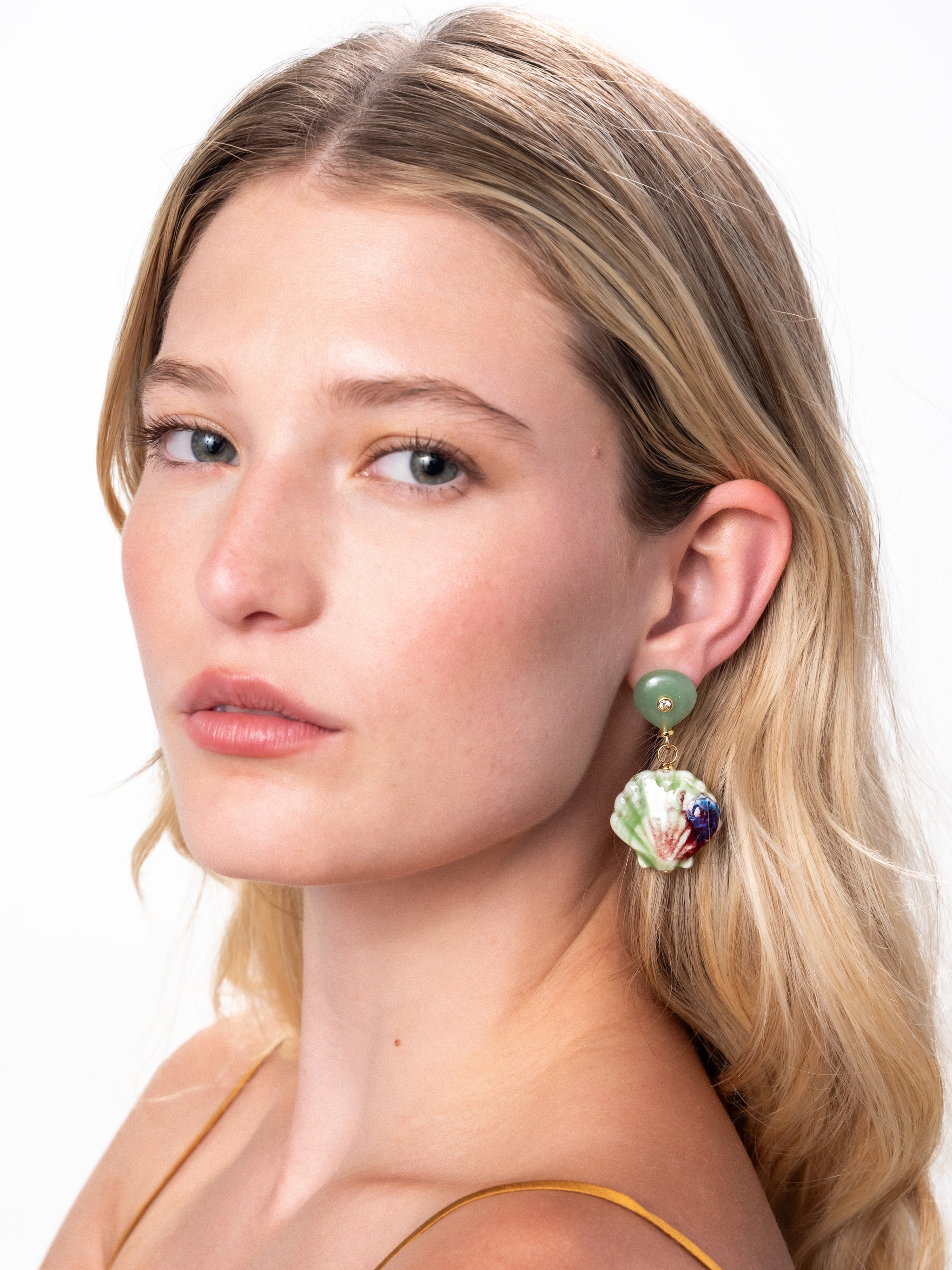 Green Coraline Earrings