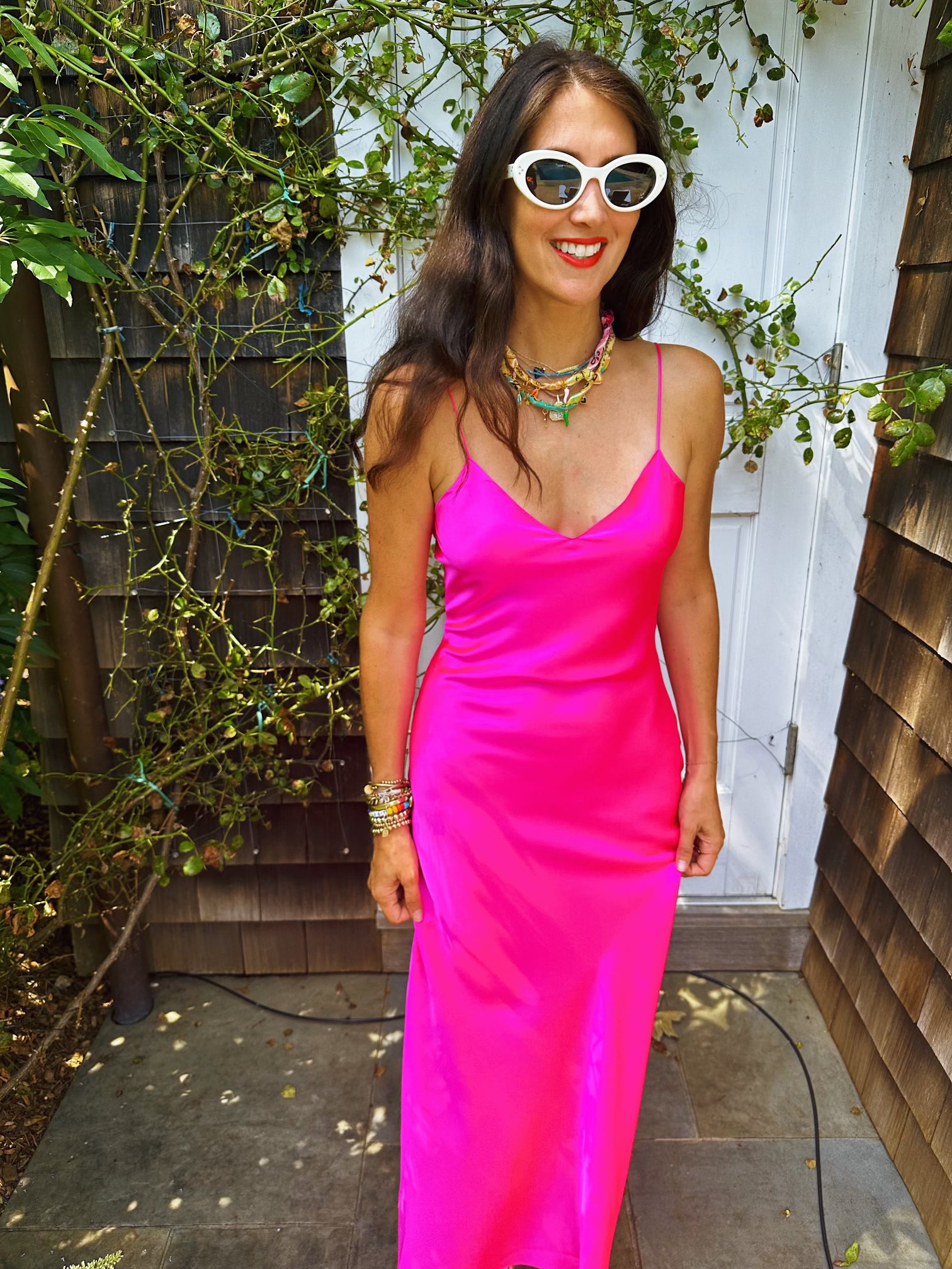 Hot Fuchsia Midi Bias Slip | Dannijo Hot Fuchsia Midi Bias Slip | Dannijo