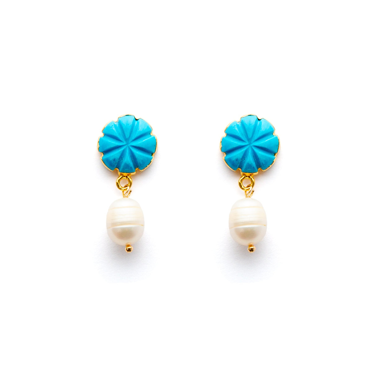 Dannijo jewelry 美品ターコイズスワロフスキー イヤリング 【公式通販】