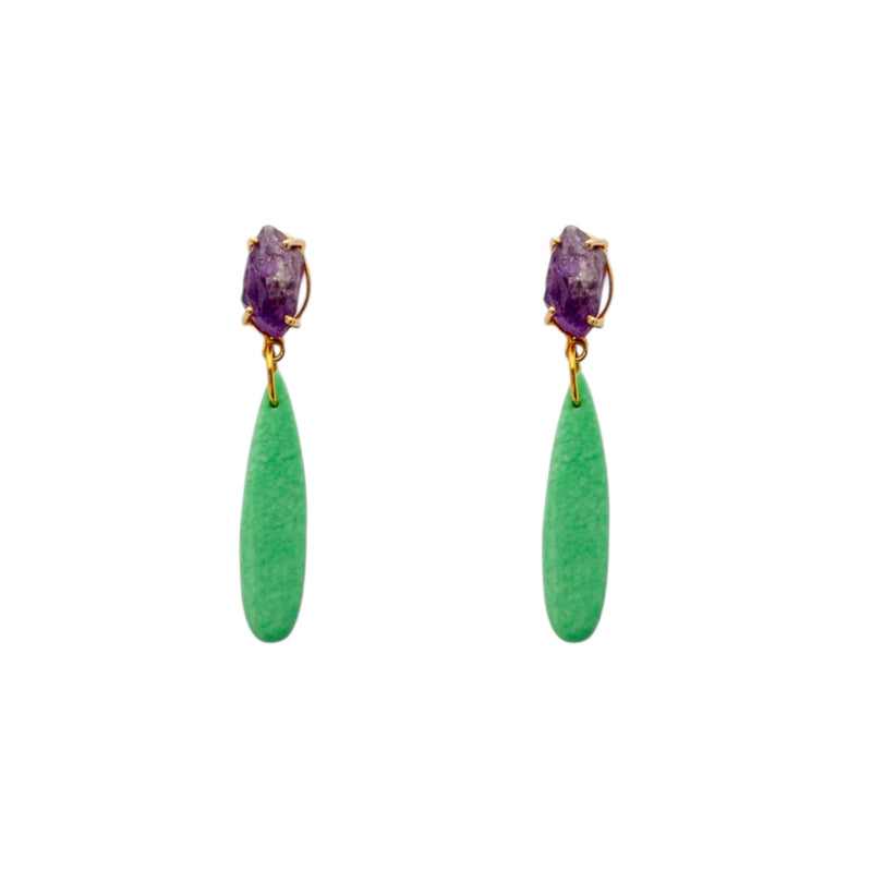 Enoki Tear Drop Earrings