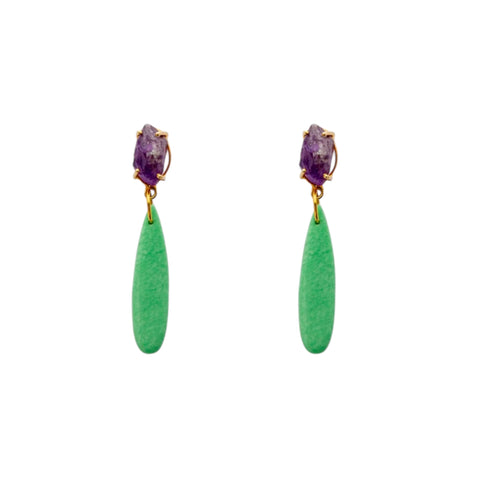 Enoki Tear Drop Earrings
