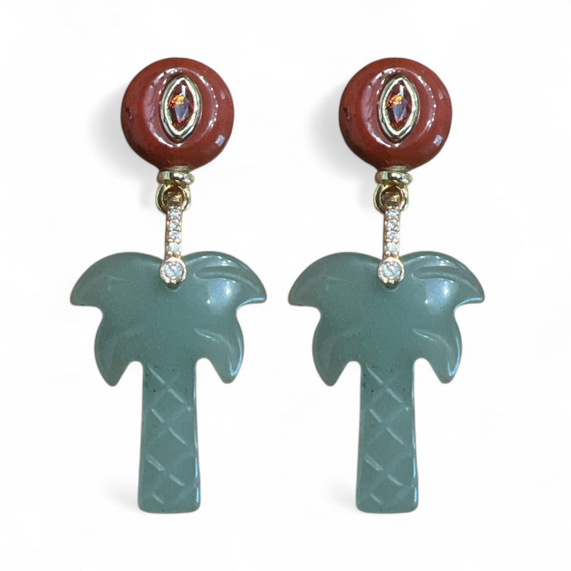 Green Aventurine Jettie Earrings