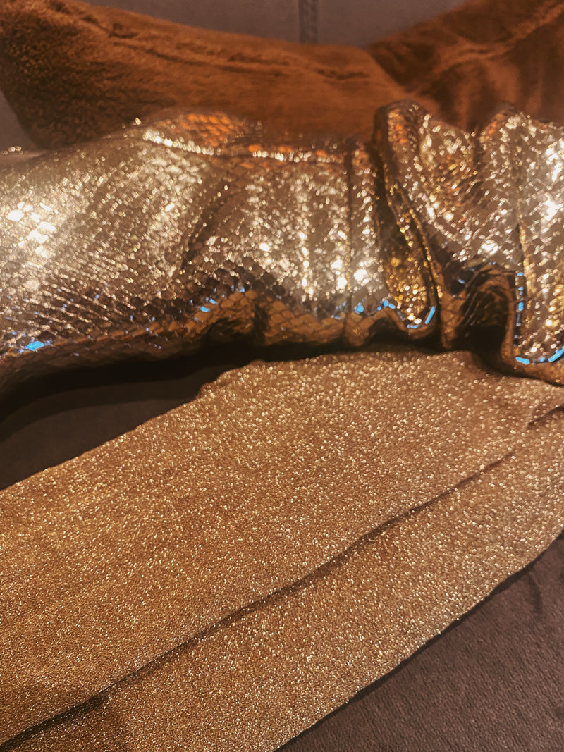 Gold glitter tights - Clovis