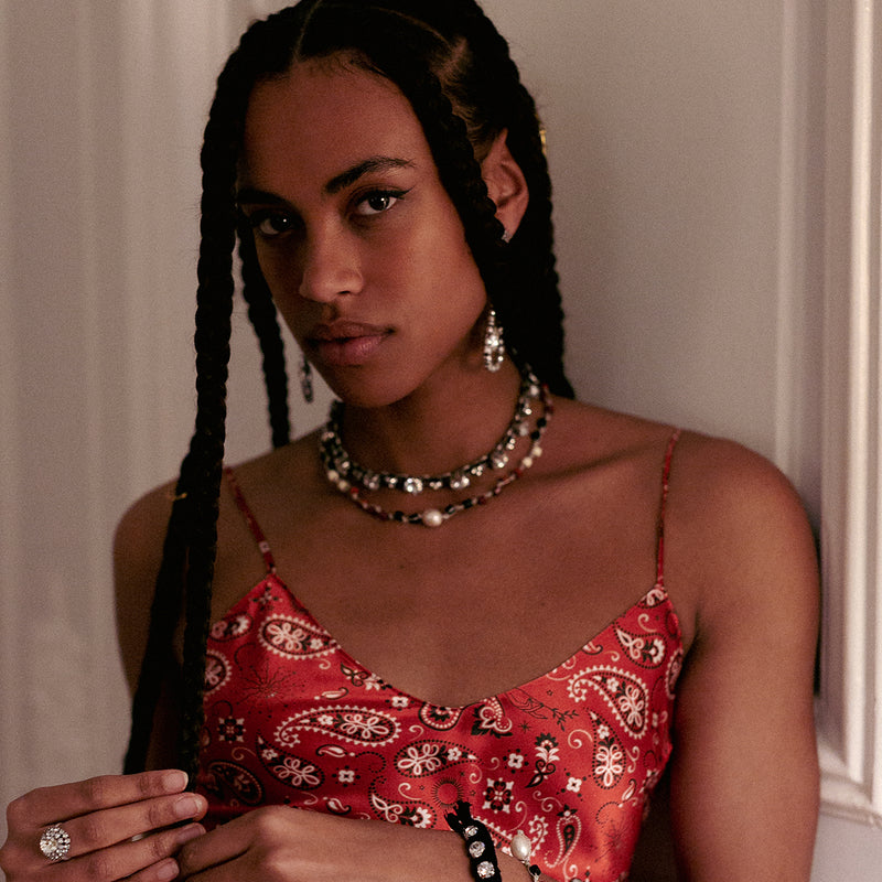 silk bandana dress SILK BANDANA DRESS - ARMY