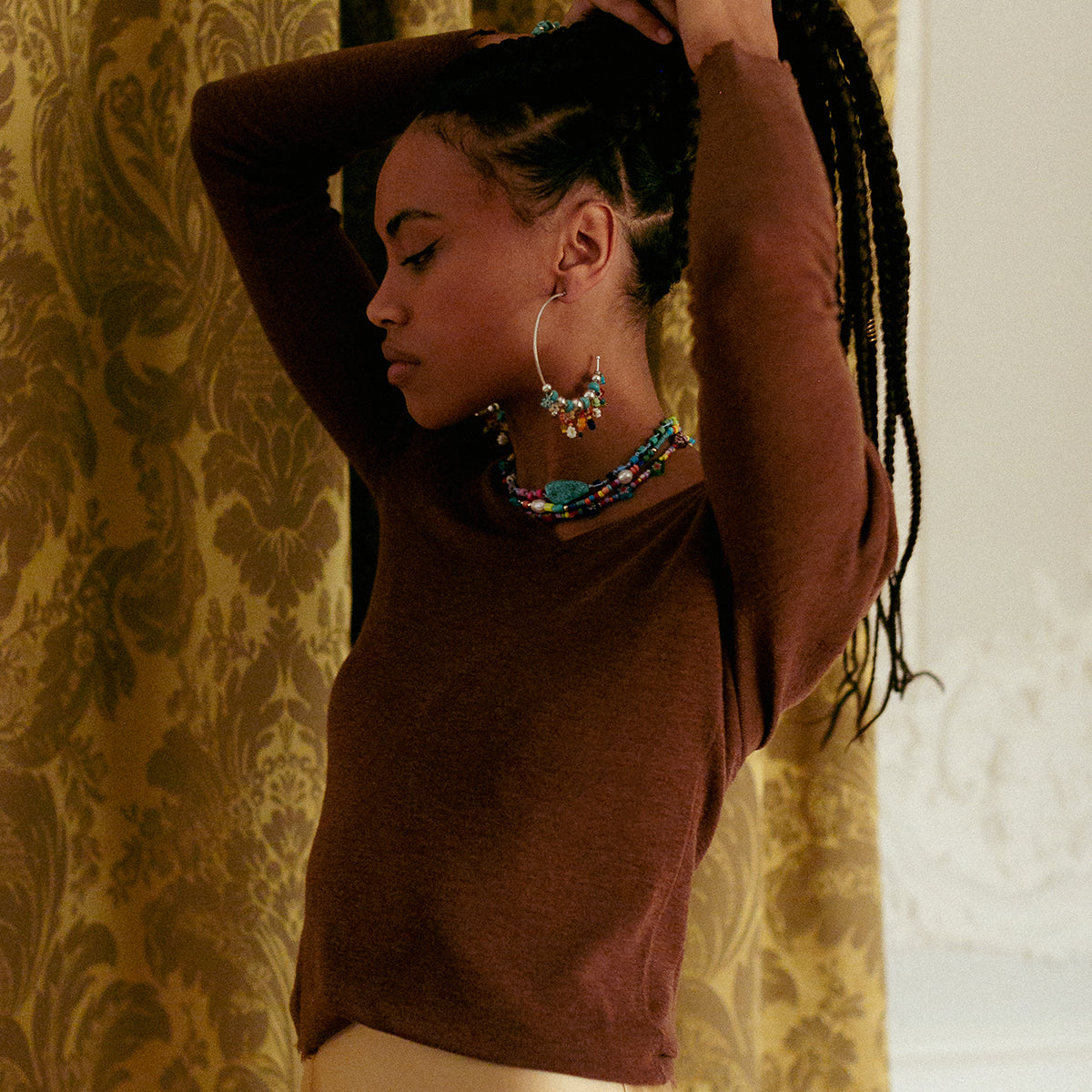 Sienna Merino Wool V-neck Sweater - Dannijo