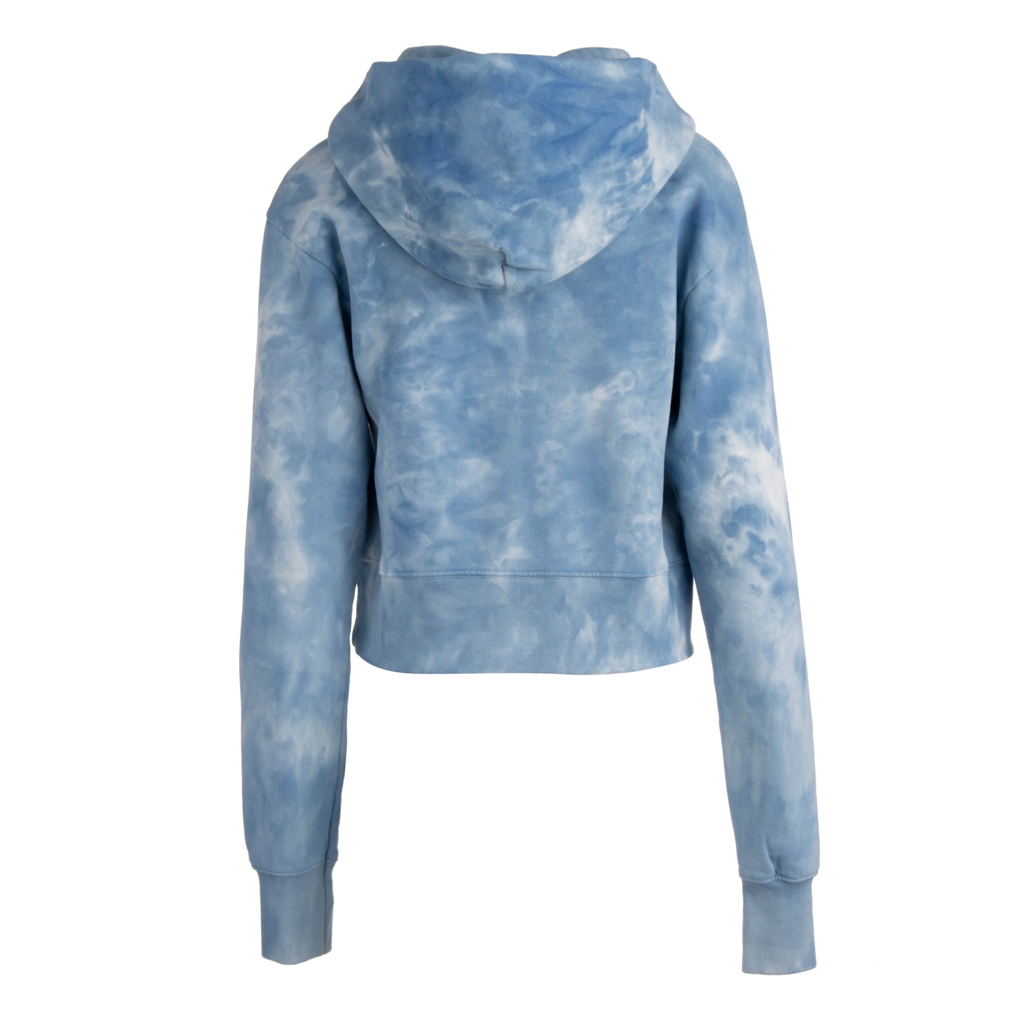 Indigo Tie Dye Cropped Hoodie - Dannijo