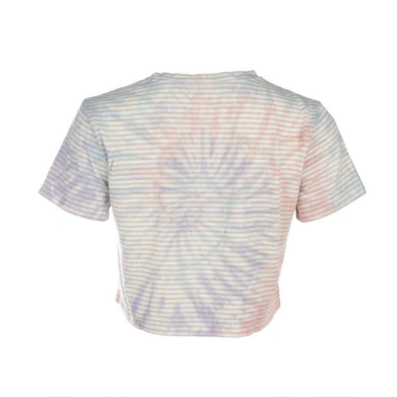 Purple Multi Cropped Tie Dye T-shirt - Dannijo