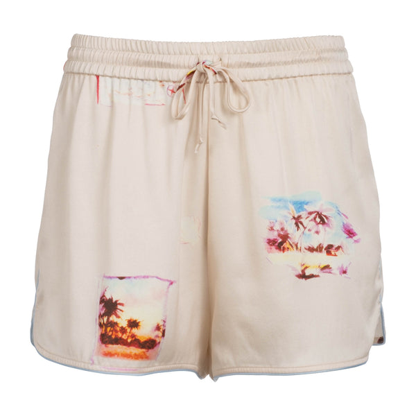 Vignette Print Bowling Shorts