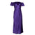 Off the Shoulder Violet Midi Dress