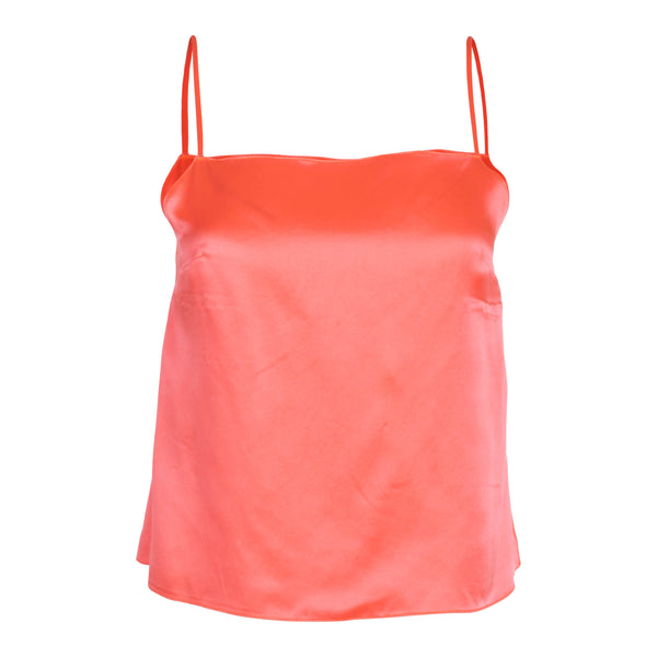 Neon Coral Square Neck Cami