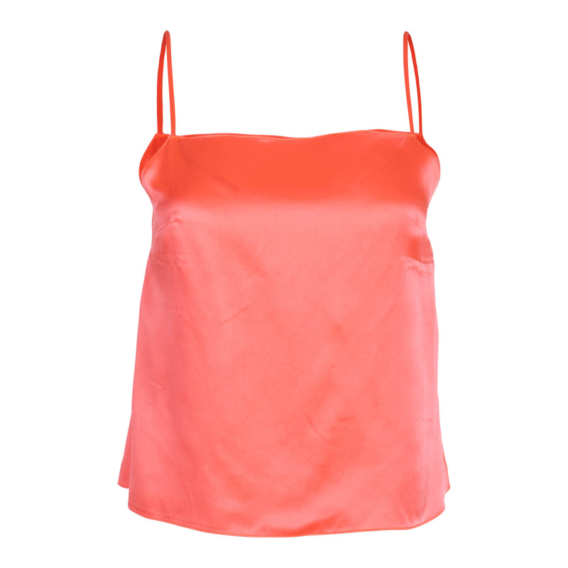 Neon Coral Square Neck Cami