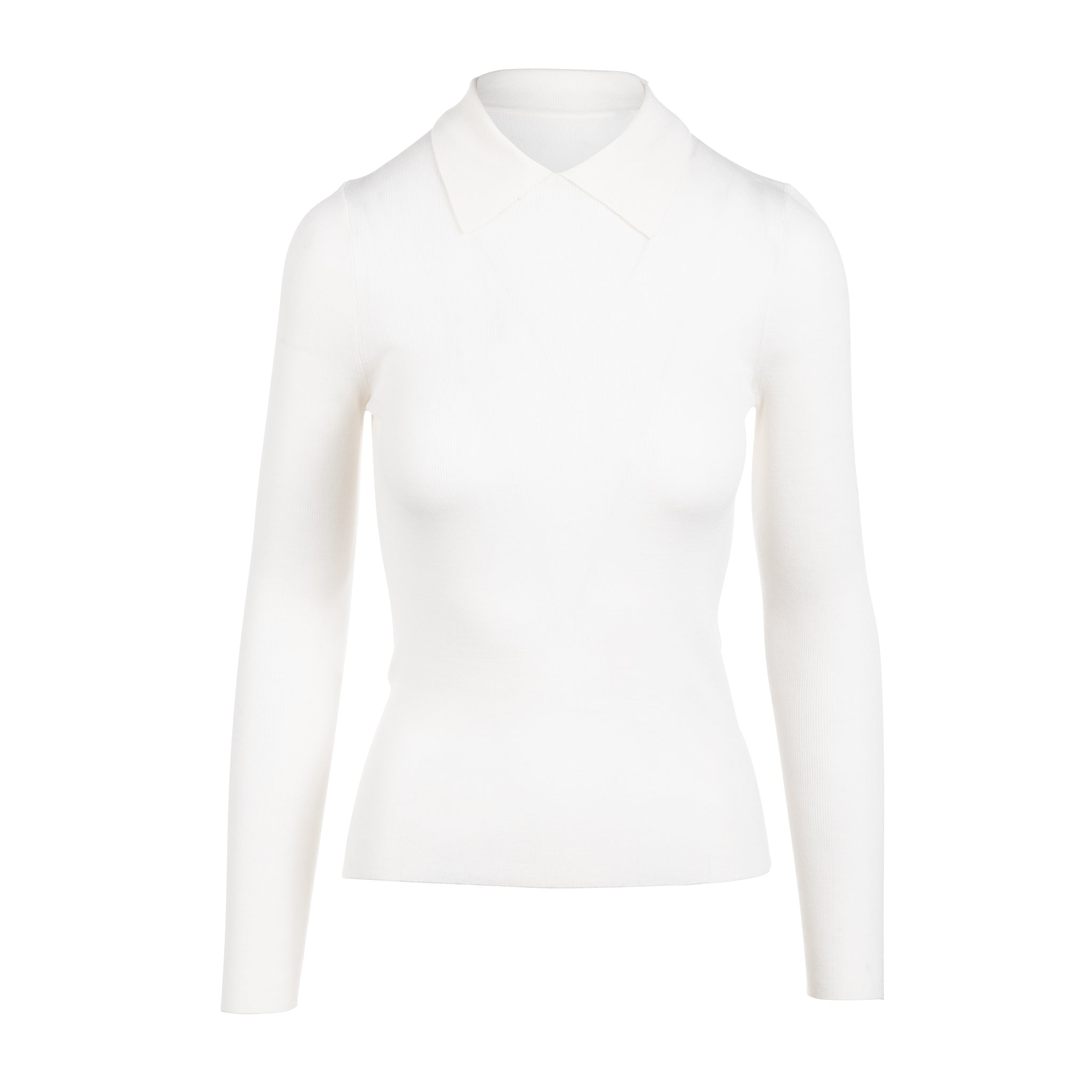 White Schoolgirl Polo