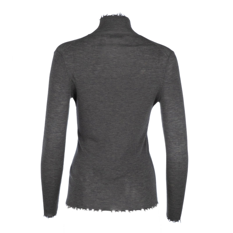  Neeno Ribbed Knit Turtleneck Sweater (Color : Dark Grey, Size :  Large) : Clothing, Shoes & Jewelry