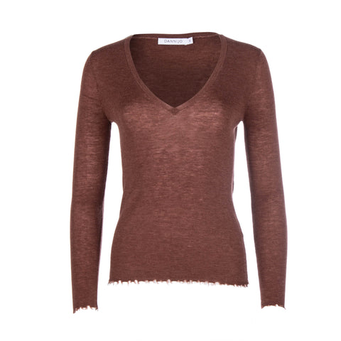 Sienna Merino Wool V-neck Sweater - Dannijo