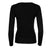 Black Merino Wool V-neck Sweater - Dannijo