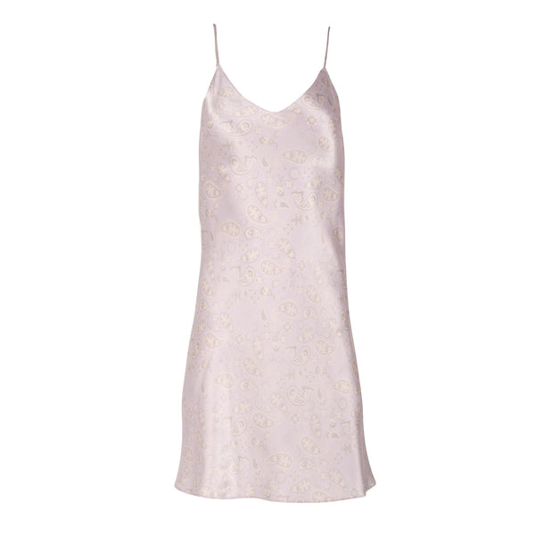 Lilac Bandana Mini Slip Dress - Dannijo
