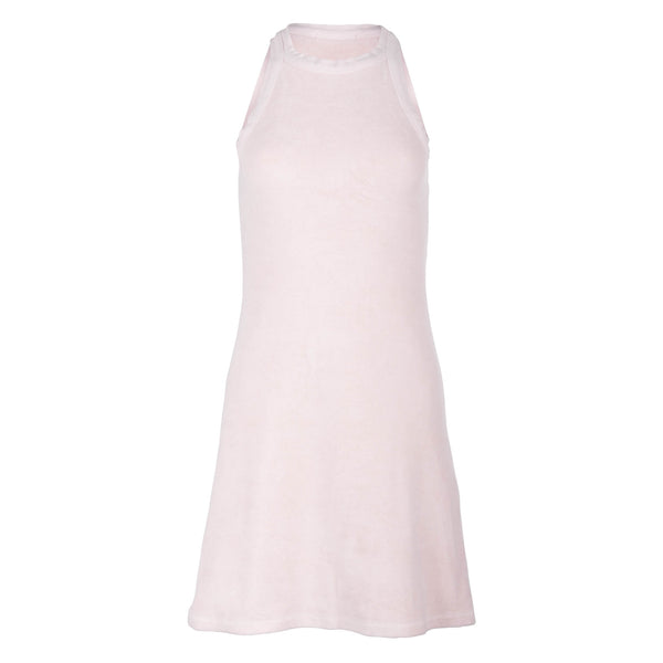 Ice Pink High Neck Terry Tank Dress - Dannijo