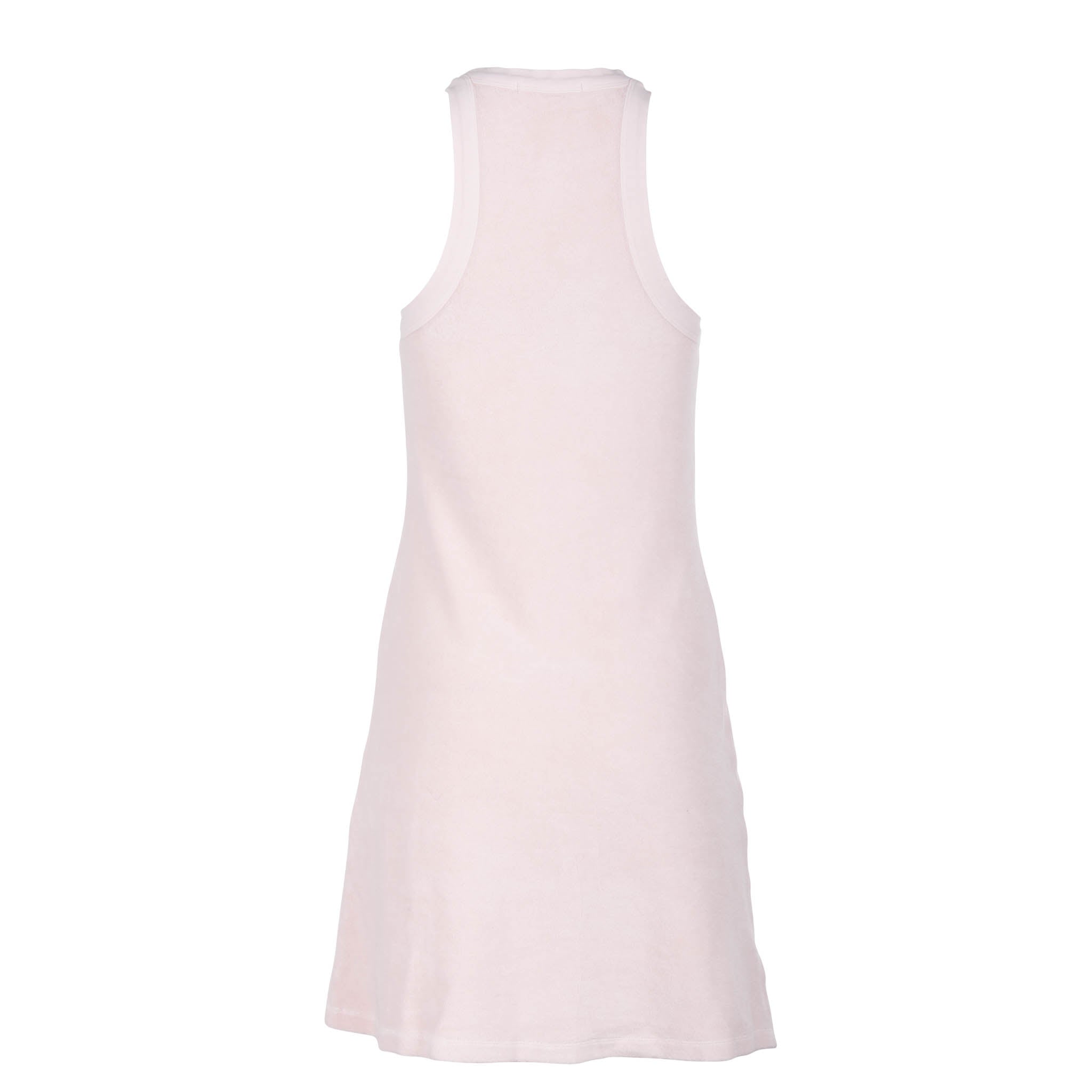 high neck tank dress Ice Pink High Neck Terry Tank Dress