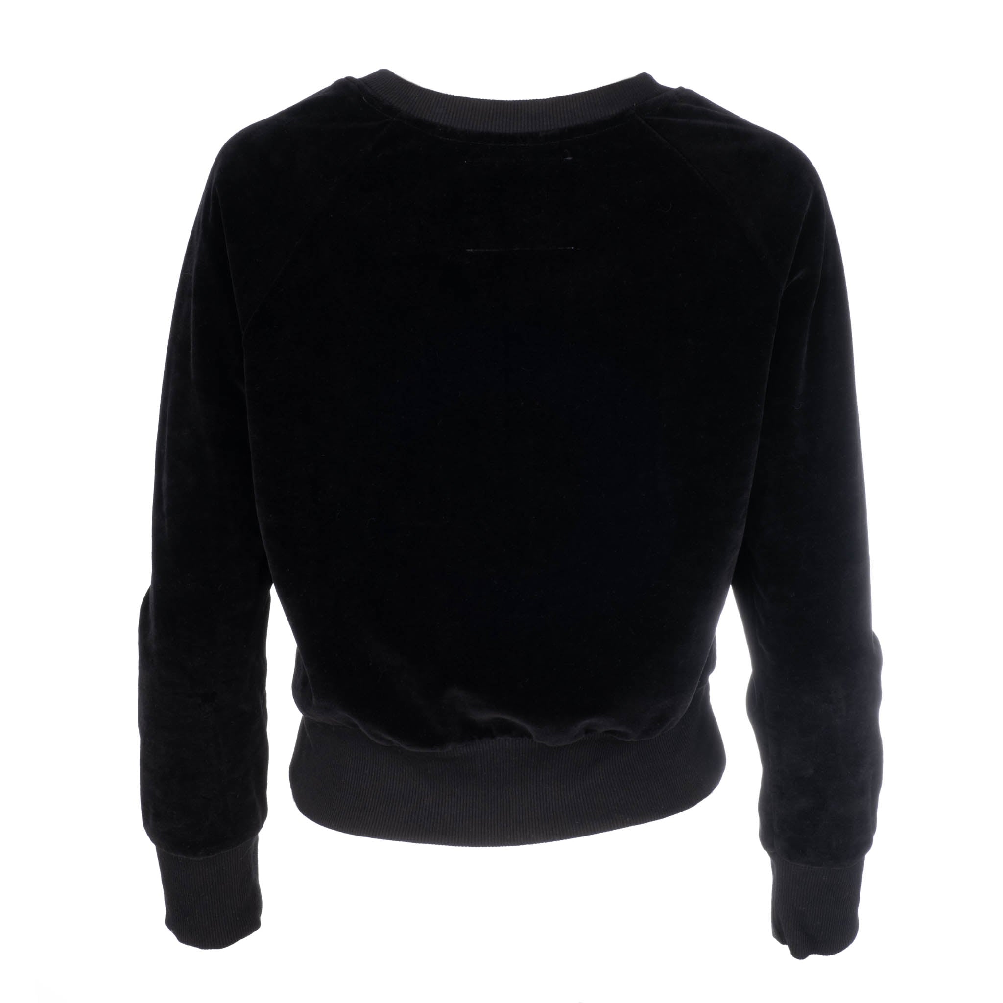 Black Velour Raglan Sweatshirt - Dannijo