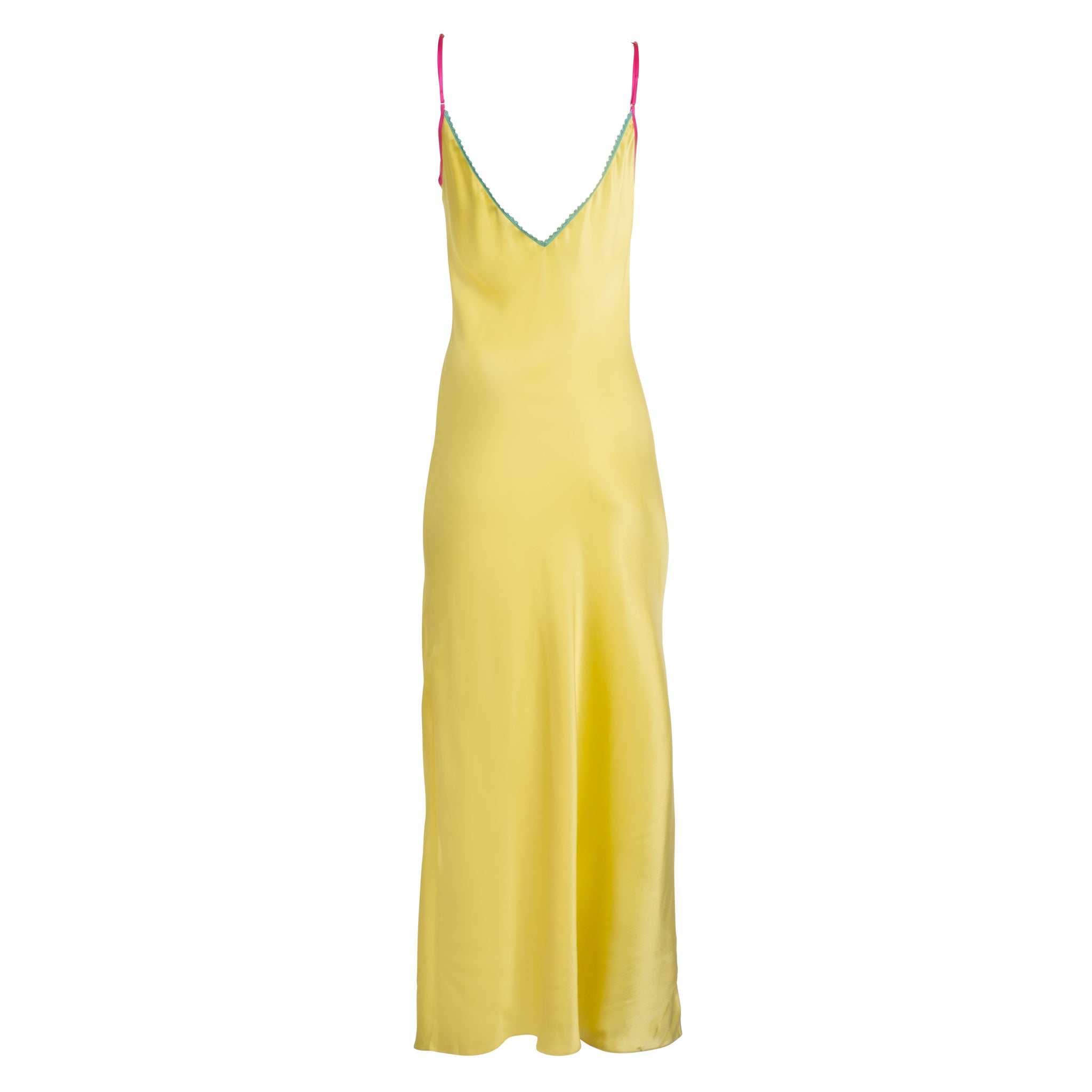 Citron Lace-Trim Maxi Slip Dress | Dannijo Citron Lace-Trim Maxi Slip Dress | Dannijo