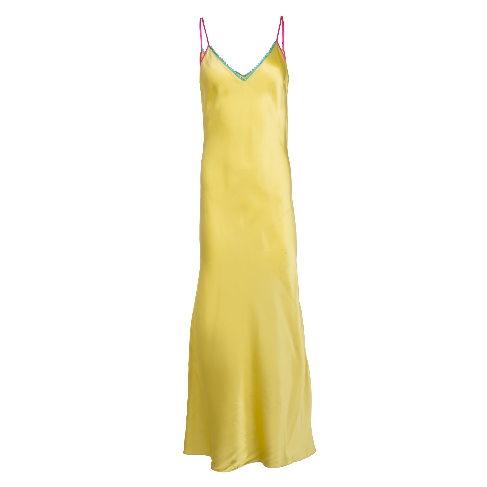 Citron Lace-Trim Maxi Slip Dress | Dannijo Citron Lace-Trim Maxi Slip Dress | Dannijo