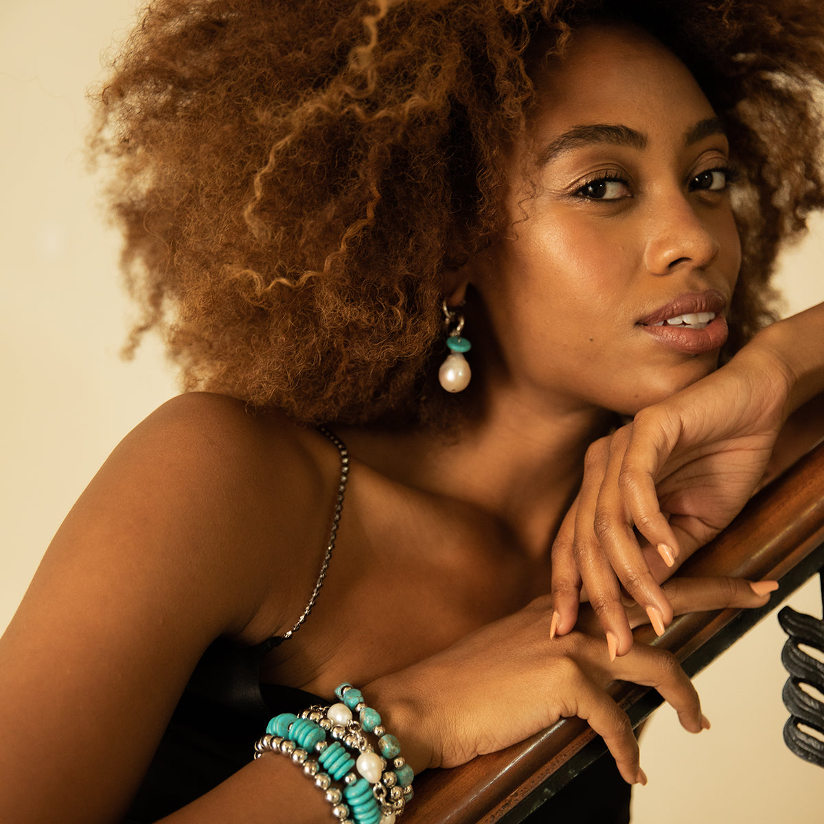 Noir Crystal Strap Long Silk Slip Dress - Dannijo