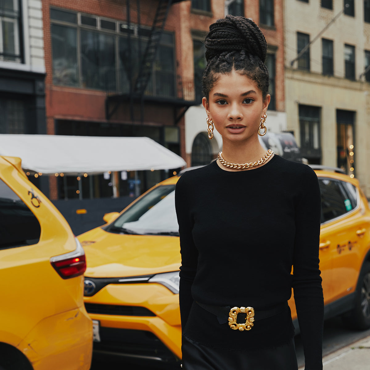 Noir Merino Wool Crewneck Sweater - Dannijo