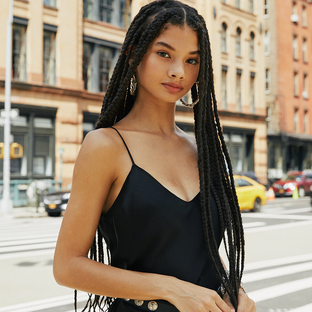 Naomi Silver Hoop Earrings - Dannijo