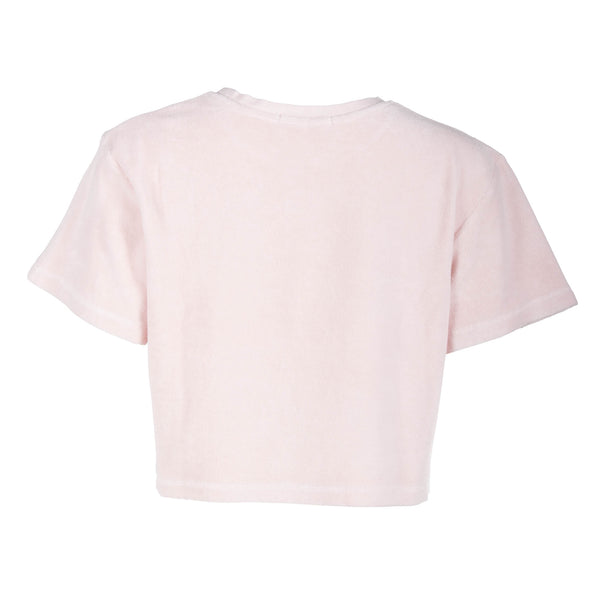 Ice Pink Cropped Terry Tee - Dannijo