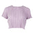 Lilac Pleated Crop Top - Dannijo