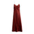 Copper Lace-Trim Maxi Slip Dress