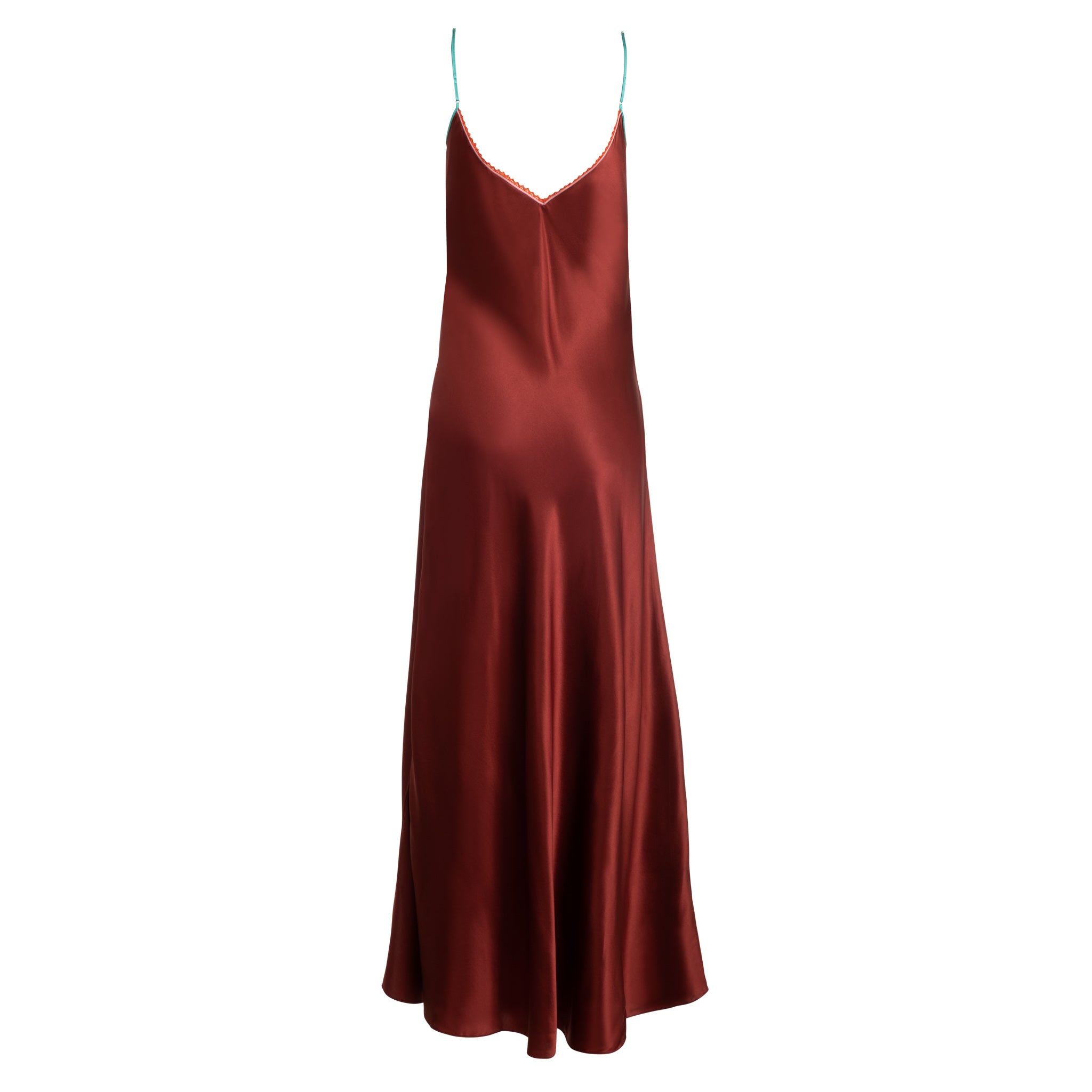 Copper Lace-Trim Maxi Slip Dress | Dannijo Copper Lace-Trim Maxi Slip Dress | Dannijo