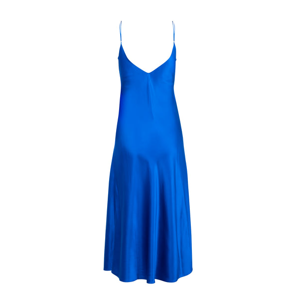 New Cobalt Midi Slip Dress