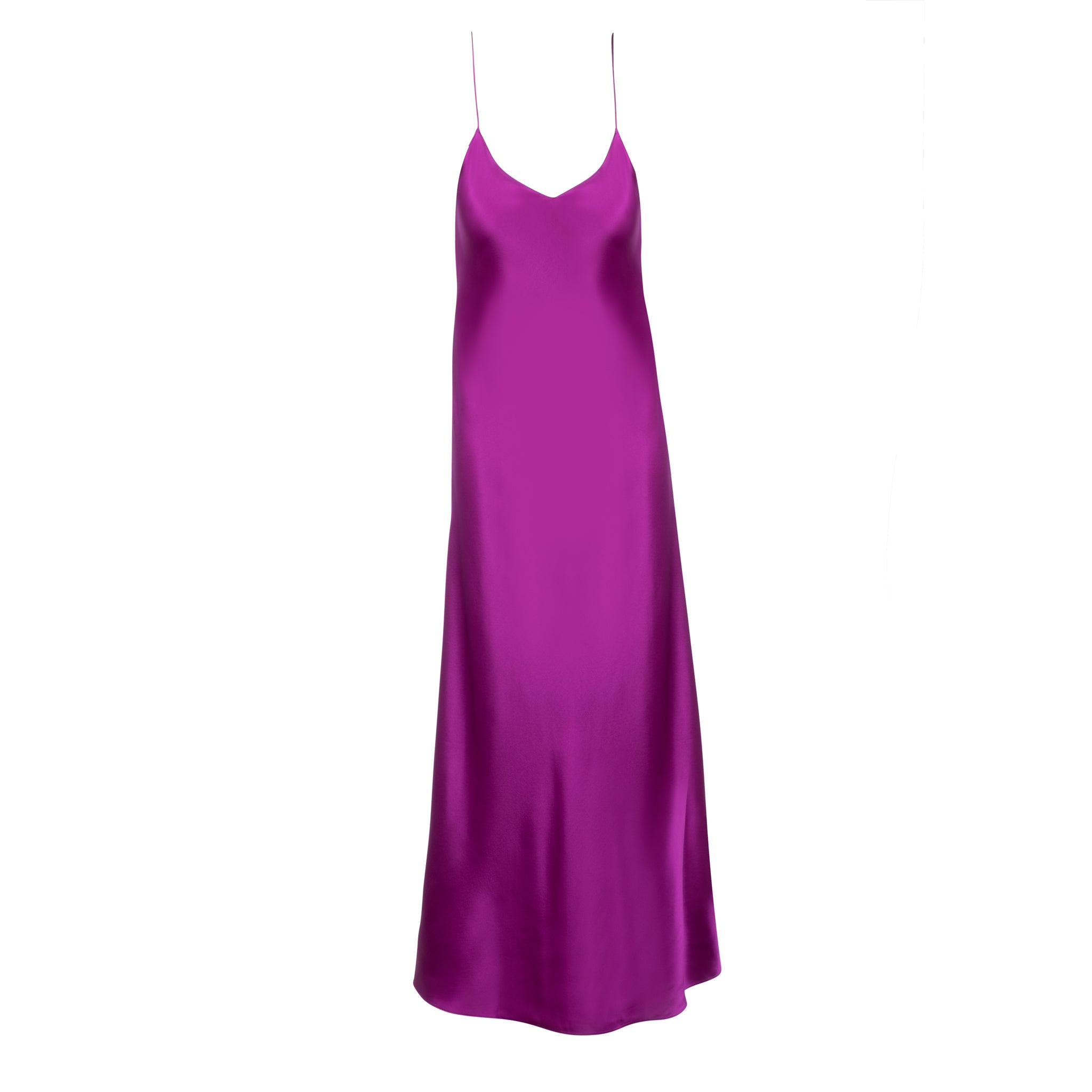 New Fuchsia Midi Slip Dress New Fuchsia Midi Slip Dress