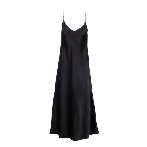 New Noir Midi Slip Dress