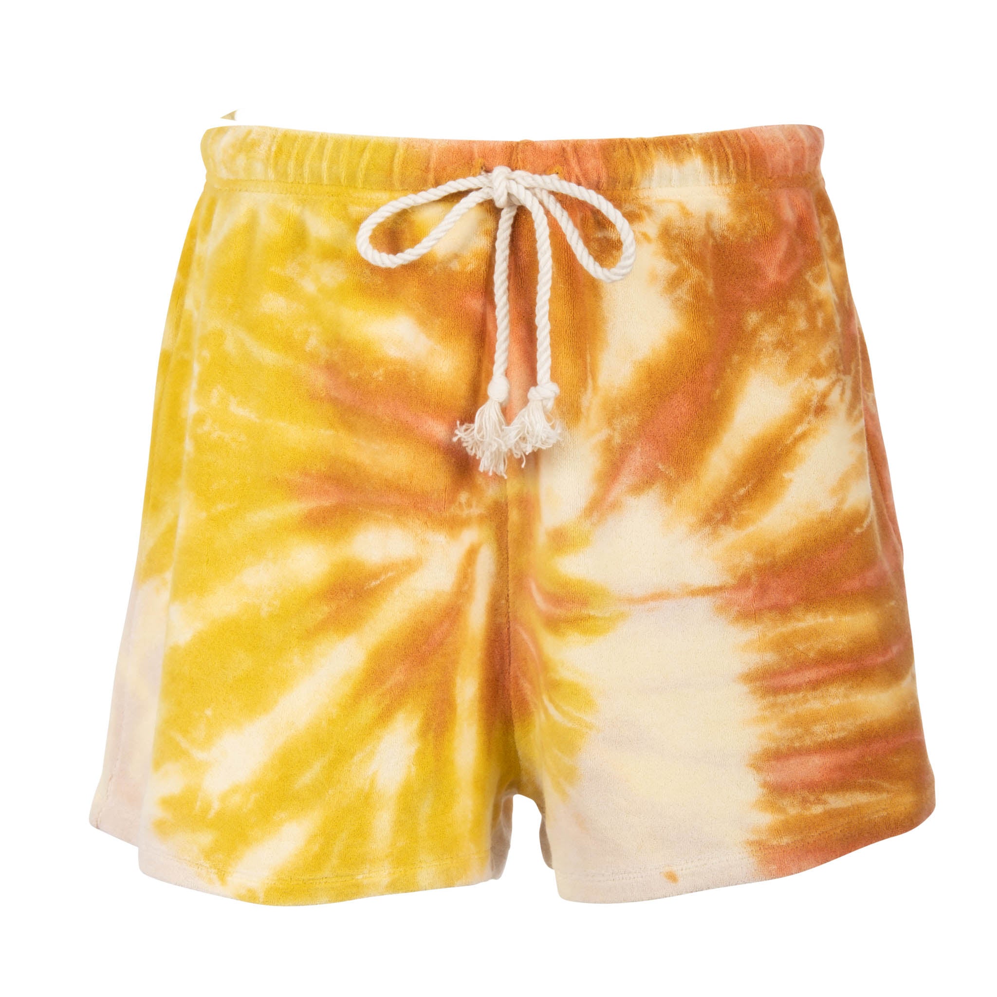 Lilac Multi Tie Dye Terry Shorts - Dannijo