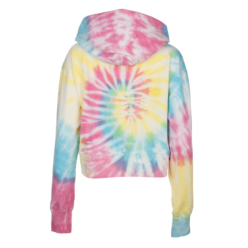 Neon Tie Dye Cropped Hoodie - Dannijo