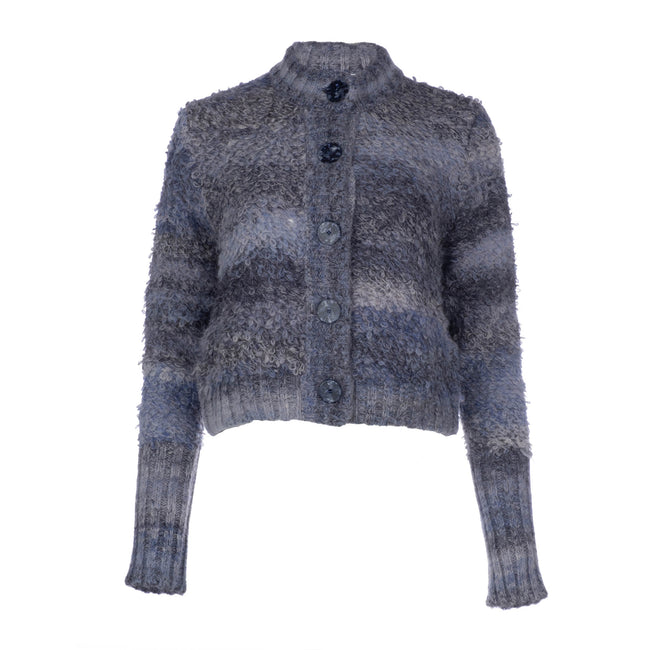 dannijo Navy Loop Stitch Cardigan