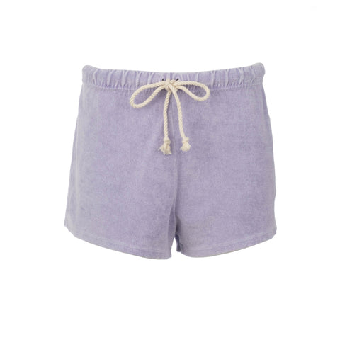 Purple Terry Shorts - Dannijo