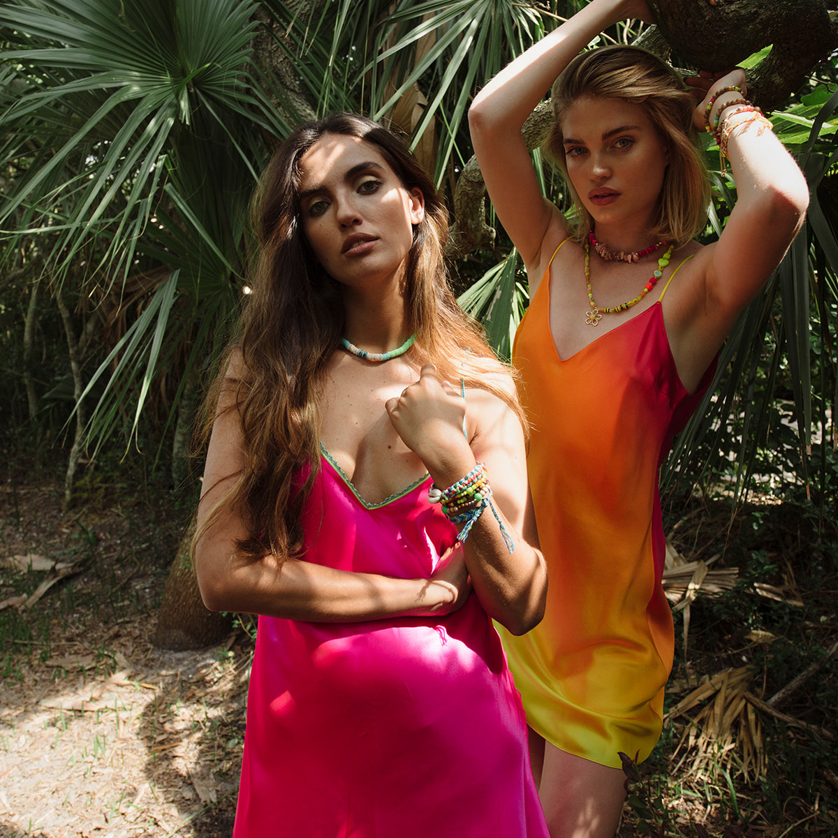Acid Pink Lace-Trim Mini Slip Dress | Dannijo Acid Pink Lace-Trim Mini Slip Dress | Dannijo